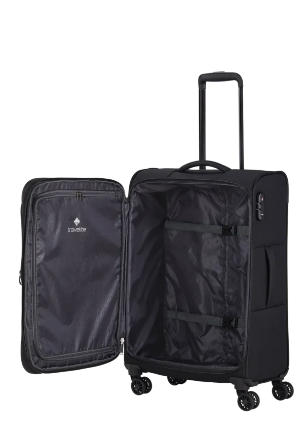 Chios TRAVELITE Black keskmine reisikohver