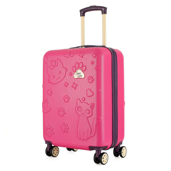 T5881-2B Roosa laste kohver