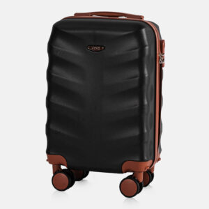 Voyo_Fjord140_Black_Angle_XS Must FJORD väike käsipagasi kohver